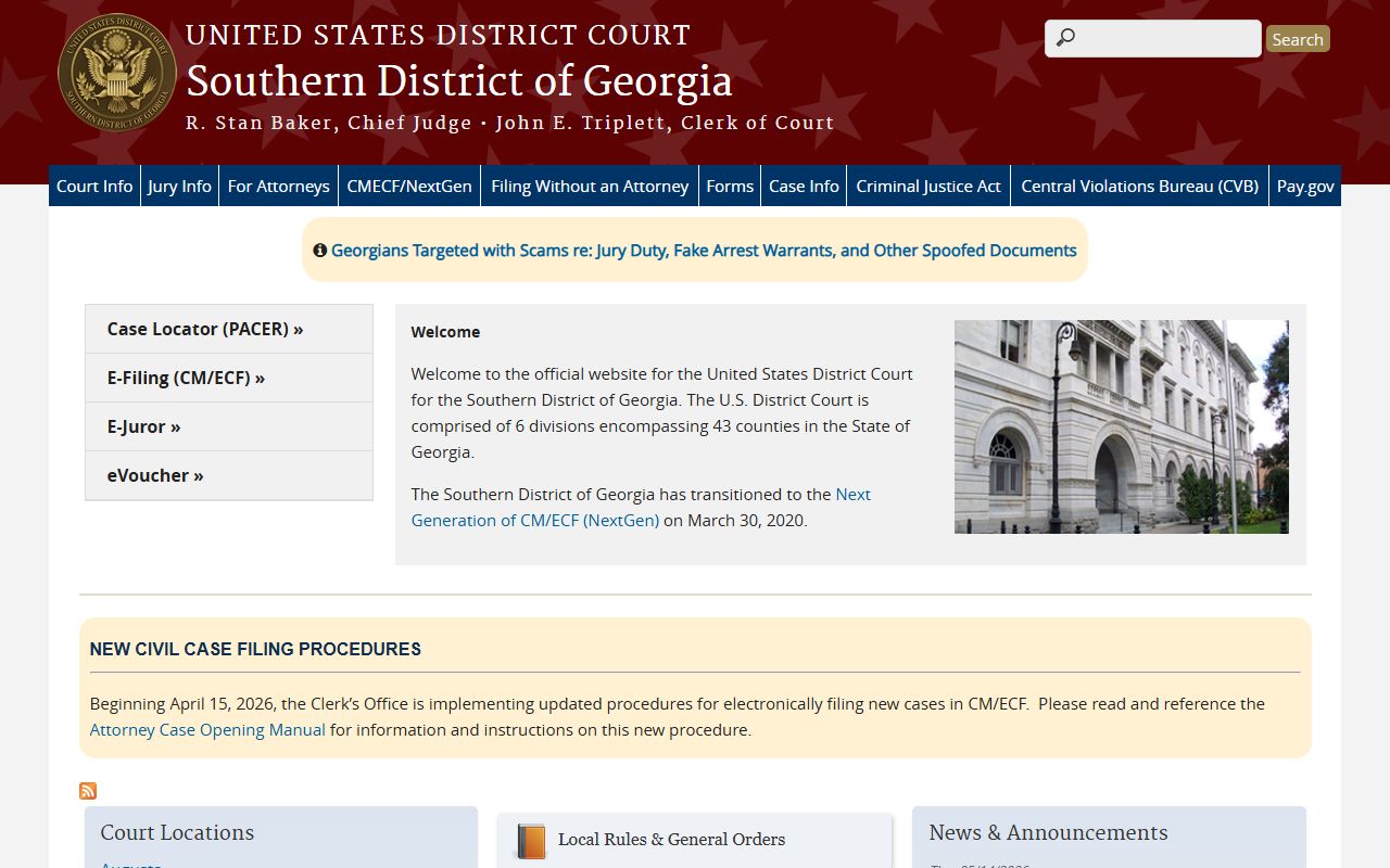 Liberty County Superior Court records Southern District of Georgia