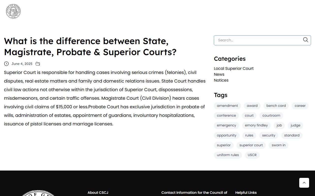 Liberty County Court records Georgia court type FAQ