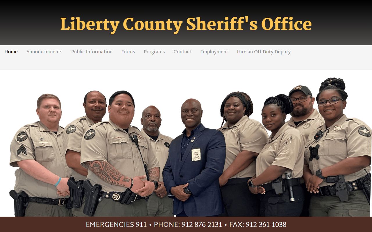Liberty County Court records Sheriff's Office home page